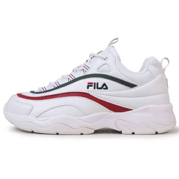 Fila Shoes - FINAL PRICE Fila Ray Sneakers Red and Green Stripe